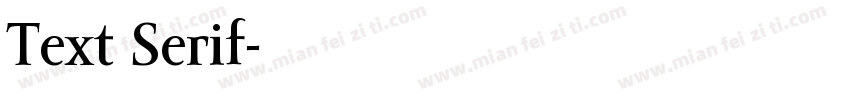 Text Serif字体转换